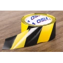 RS PRO Black, Yellow High Density Polyethylene 50 mm x 100 m Hazard Barrier Tape 0.02 mm Thickness 503-708