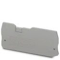 Phoenix Contact Clipline Series Grey Polyamide End Cover for Use with DIN Rail Terminal Blocks 3205190