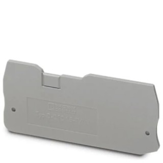 Phoenix Contact Clipline Series Grey Polyamide End Cover for Use with DIN Rail Terminal Blocks 3205190