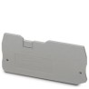 Phoenix Contact Clipline Series Grey Polyamide End Cover for Use with DIN Rail Terminal Blocks 3205190