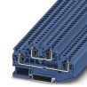 Phoenix Contact Double Level Spring Cage DIN Rail Terminal Block Blue 0.08mm² to 6 mm² 2-Level 30A 500V STTB 4 BU 3031432