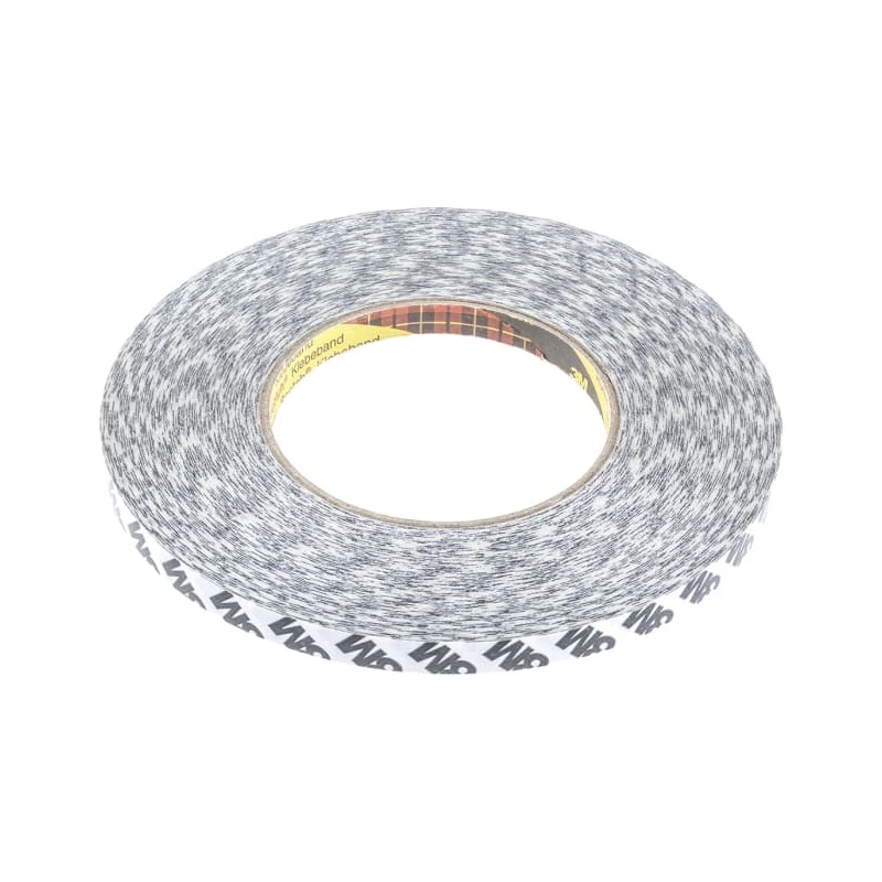 3M Translucent Double Sided Paper Tape, Paper Backing, 9mm Width x 50m Length, 16N/cm Adhesion Strength 9086 9MMX50M