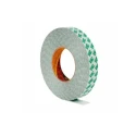 3M White Double Sided Plastic Tape with Polyvinyl Chloride Backing, 9mm x 50m, 5.2N/cm Adhesion Strength, Model 9087 9MMX50M