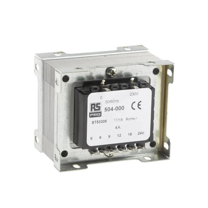 RS PRO 1 Output 100 VA Chassis Mount Transformer 230 V AC Power, IEC 61558-2-6 504-000