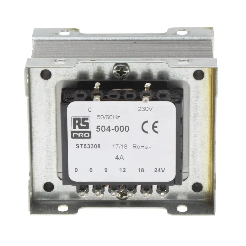 RS PRO 1 Output 100 VA Chassis Mount Transformer 230 V AC Power, IEC 61558-2-6 504-000