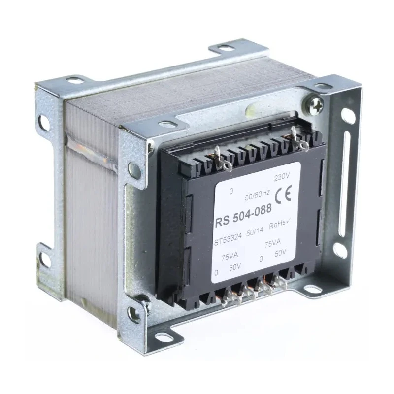 RS PRO 2 Output 200 VA Chassis Mount Transformer, 230 V ac Primary Voltage, 50 V ac Secondary Voltage, IECBSEN 504-088