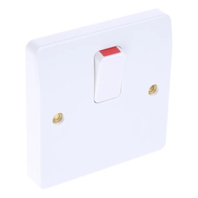 MK Electric White 1 Gang Flush Mount Control Switch 20A 250V Logic Plus K5403 WHI