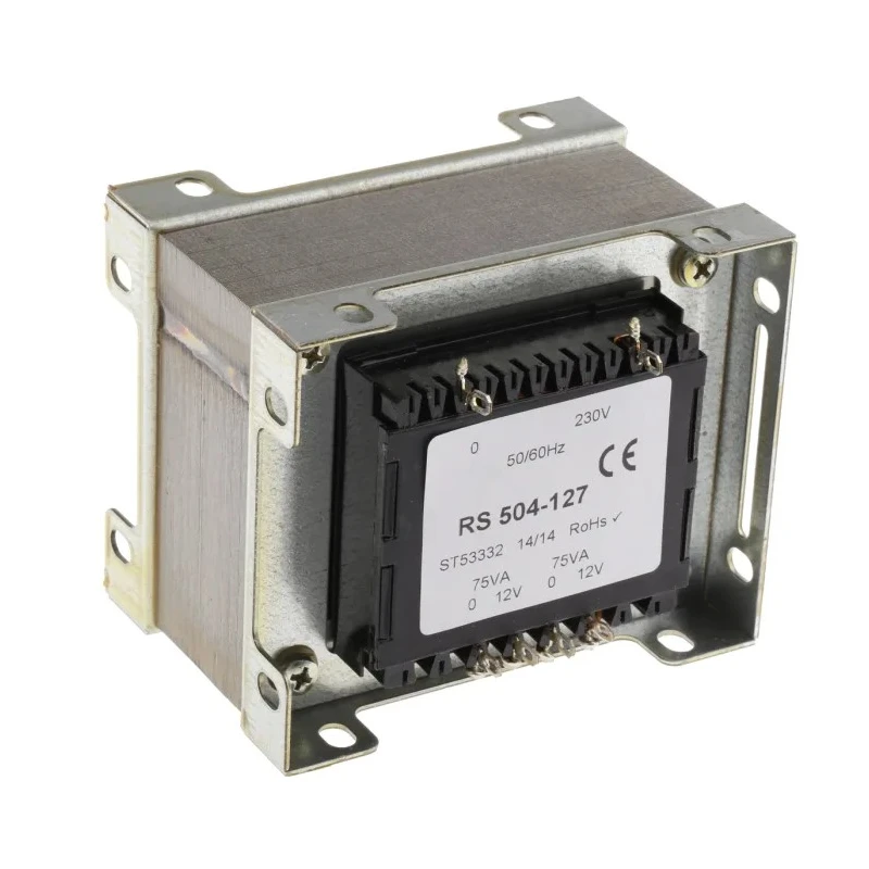 RS PRO 2 Output 150 VA Chassis Mount Transformer 230 V ac Primary, 12 V ac Secondary, 50-60Hz, Poland 504-127