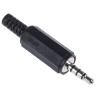 Lumberg 3.5 mm Cable Male 4-Way Stereo Jack Connector, 1A Current, Solder Termination 1532 02