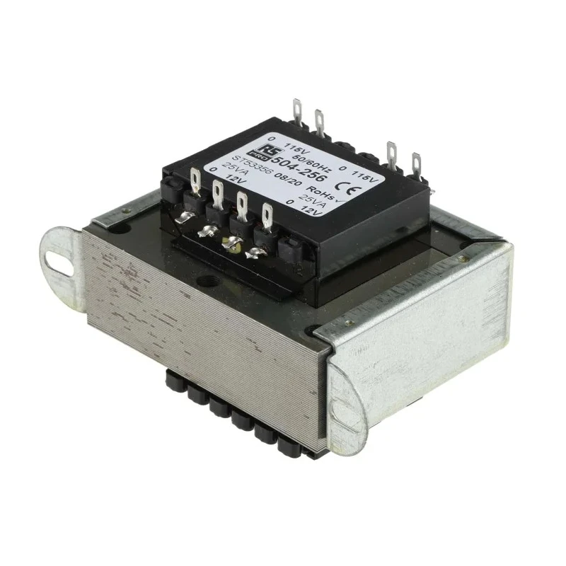 RS PRO 2 Output 50 VA Chassis Mount Transformer, 2 x 115 V ac Primary, 12 V ac Secondary, IECBSEN 615586, RoHS 504-256