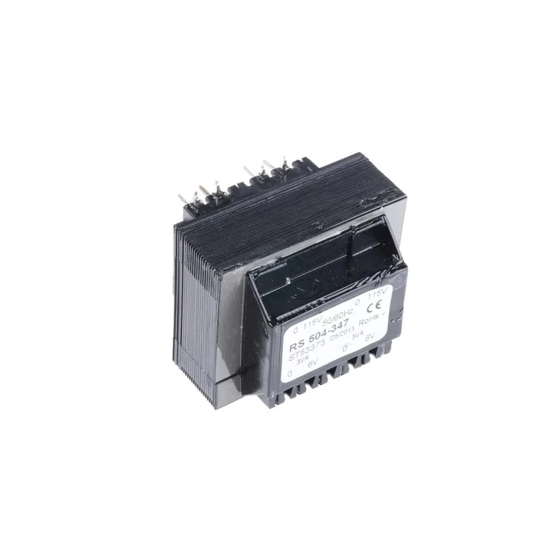RS PRO 24 V AC 2 Output Through Hole PCB Transformer, Dual Secondary Windings, 12VA Power, CE, AS/NZS 61558.2.6 504-347
