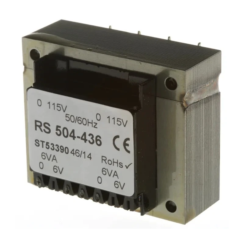 RS PRO 24 V ac 2 Output Through Hole PCB Transformer, Dual Primary Dual Secondary Windings, 12VA Power, 50-60Hz 504-436
