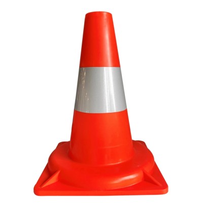 RS PRO Orange and White Polypropylene Reflective Traffic Cone 300 mm 503-681