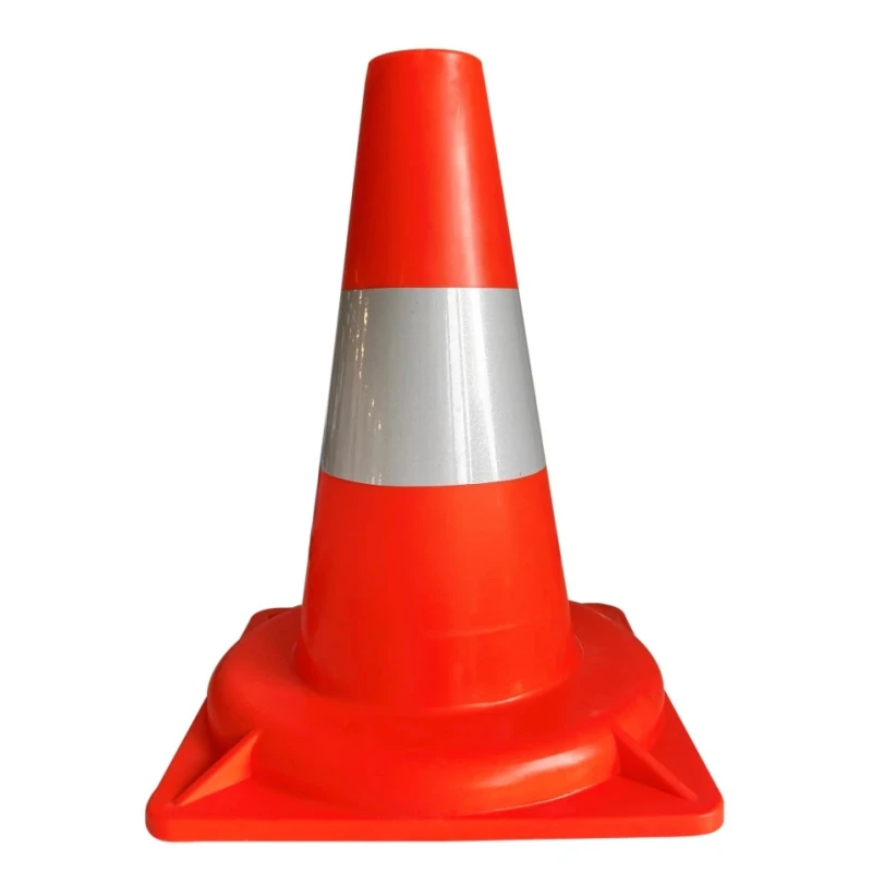RS PRO Orange and White Polypropylene Reflective Traffic Cone 300 mm 503-681