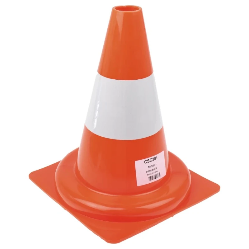 RS PRO Orange and White Polypropylene Reflective Traffic Cone 300 mm 503-681