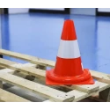 RS PRO Orange and White Polypropylene Reflective Traffic Cone 300 mm 503-681