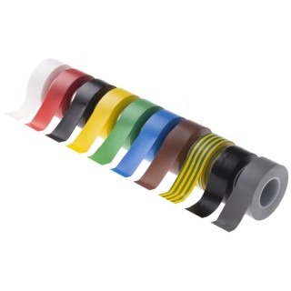 Advance Tapes Assorted Polyvinyl Chloride Electrical Tape 19mm x 10m Rubber Resin Adhesive AT7
