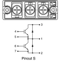 Semikron Danfoss N-Channel IGBT Module, 265 A, 600 V, 7-Pin SEMITRANS Panel Mount SKM195GB066D