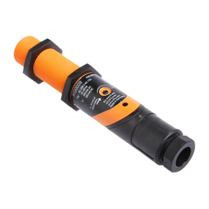 ifm electronic Threaded Barrel Capacitive Proximity Sensor M18 x 1 8 mm Detection 2-Wire 100mA 350mA 250V KG0008
