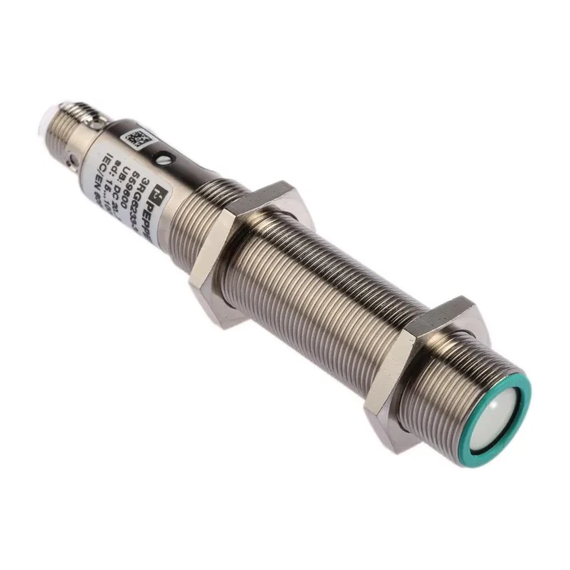 Pepperl + Fuchs Threaded Barrel Ultrasonic Proximity Sensor Compact Range M18, 1000 mm Detection, 150 mA 3RG6233-3AB00-PF