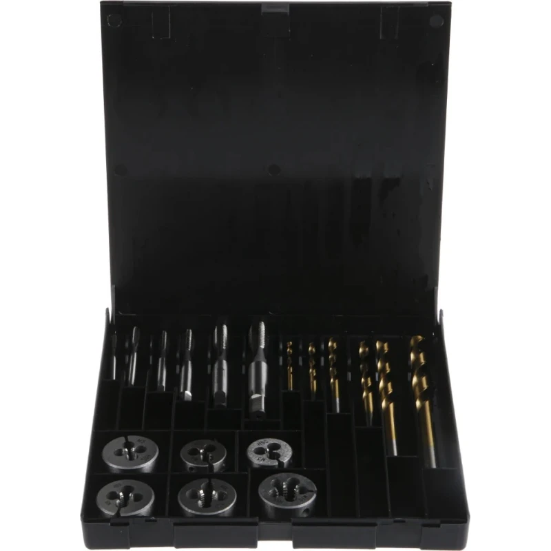 RS PRO 18 Piece HSS Tap, Die & Drill Set, Thread Size M3 to M10, ISO 529 Standard 506-4267