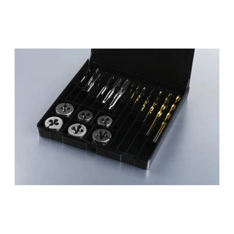 RS PRO 18 Piece HSS Tap, Die & Drill Set, Thread Size M3 to M10, ISO 529 Standard 506-4267
