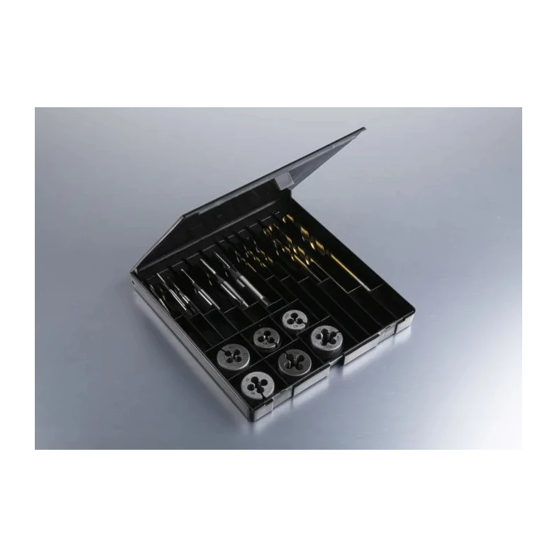 RS PRO 18 Piece HSS Tap, Die & Drill Set, Thread Size M3 to M10, ISO 529 Standard 506-4267