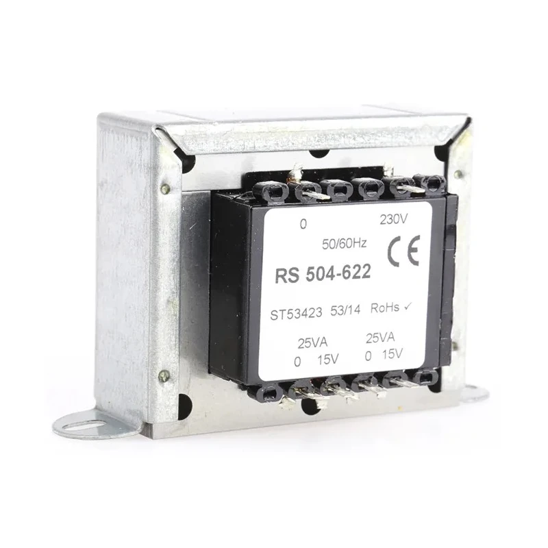 Walsall Transformers RS PRO 50 VA 2 Output Chassis Mount Transformer, 230 V AC Primary, 15 V AC Secondary, Model 504-622