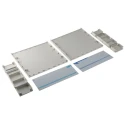 RS PRO Grey ABS Desktop Enclosure, 250 mm Length, 275 mm Width, 100 mm Height, UL 94 HB Flame Resistant 504-754