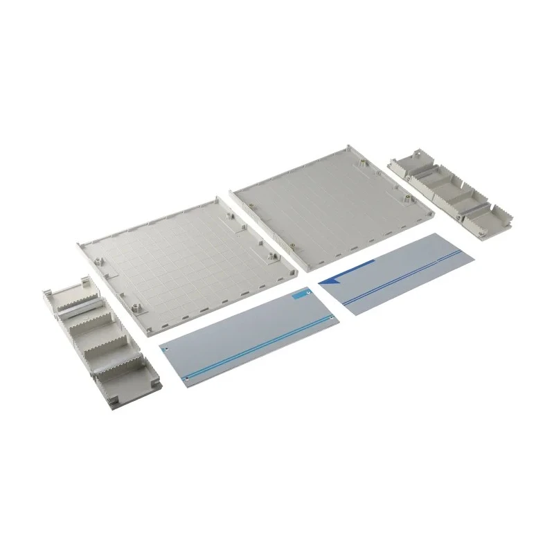 RS PRO Grey ABS Desktop Enclosure, 250 mm Length, 275 mm Width, 100 mm Height, UL 94 HB Flame Resistant 504-754