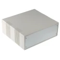 RS PRO Grey ABS Desktop Enclosure, 250 mm Length, 275 mm Width, 100 mm Height, UL 94 HB Flame Resistant 504-754