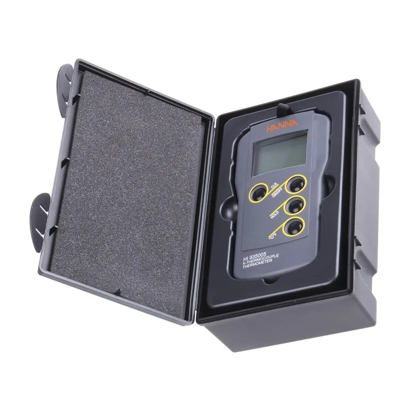 ELC Digital Thermometer Wired, K Probe, 1 Input, 1350 °C Max, ±0.2°C Accuracy HI935002