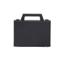 RS PRO Plastic Transit Case 141 mm x 127 mm x 31 mm, Polypropylene, Textured Finish, Black, Model 506-6689