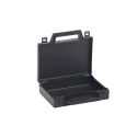 RS PRO Plastic Transit Case 141 mm x 127 mm x 31 mm, Polypropylene, Textured Finish, Black, Model 506-6689