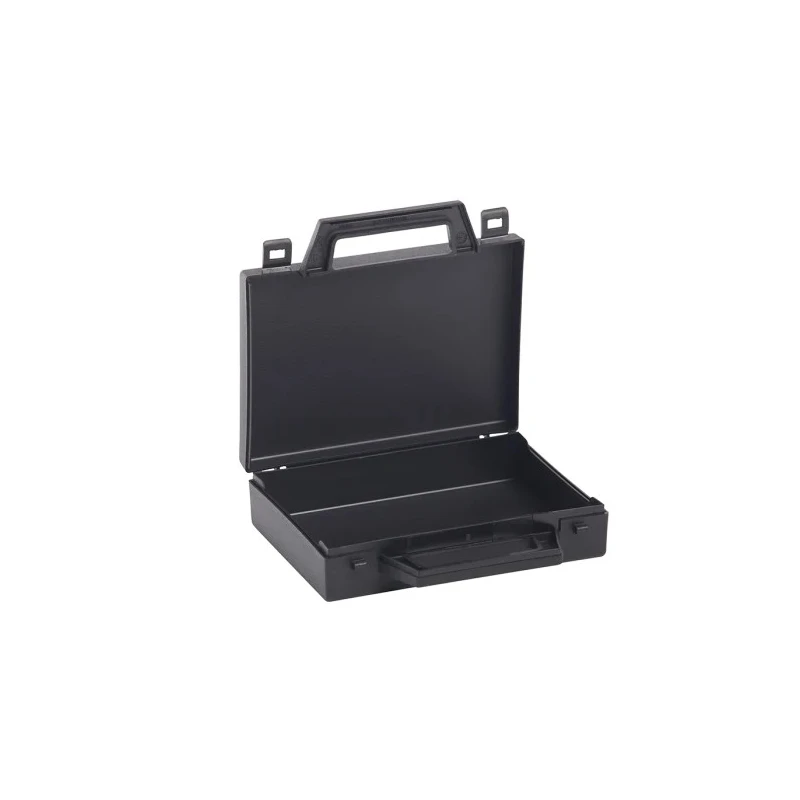 RS PRO Plastic Transit Case 141 mm x 127 mm x 31 mm, Polypropylene, Textured Finish, Black, Model 506-6689