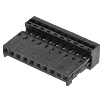 Wurth Elektronik 10-Way IDC Connector Female for Cable, 1 Row, 3A, 500V AC, 2.54mm Pitch, Right Angle 661010152023