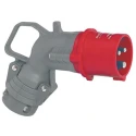 Legrand HYPRA IP44 Red Cable Mount 3P+PE Right Angle Industrial Power Connector 32A 415V IP44 