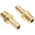 RS PRO Hose Connector 9.53 mm ID Threaded Male Brass 25 bar 506-7200