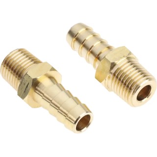 RS PRO Hose Connector 9.53 mm ID Threaded Male Brass 25 bar 506-7200