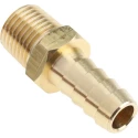 RS PRO Hose Connector 9.53 mm ID Threaded Male Brass 25 bar 506-7200