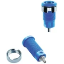 Staubli Yellow Female Banana Socket 4 mm Connector 1kV 24A Nickel Plating 49.7049-24