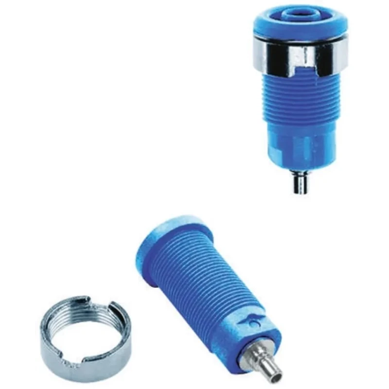 Staubli Yellow Female Banana Socket 4 mm Connector 1kV 24A Nickel Plating 49.7049-24