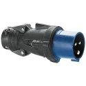 Legrand HYPRA IP44 Blue Cable Mount 2P+PE Straight Industrial Power Connector 16A 230V IP44 