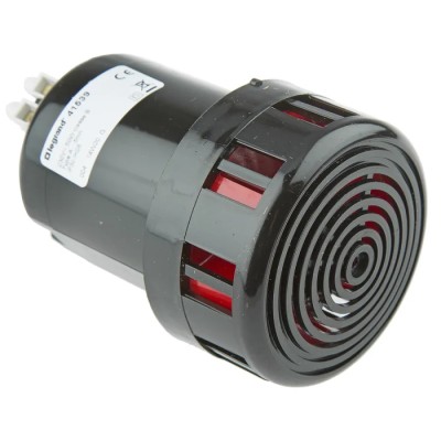 Legrand Buzzer Surface 105 dB 230V AC IP30 Black 73mm Base Length IP30  IP30