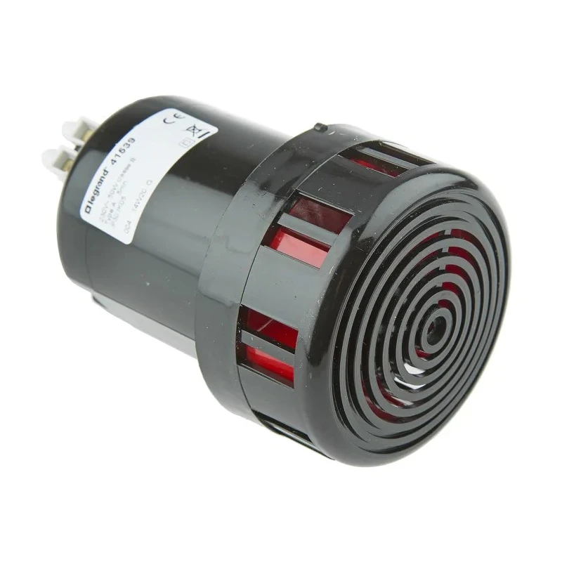 Legrand Buzzer Surface 105 dB 230V AC IP30 Black 73mm Base Length IP30  IP30