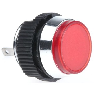 Signal Construct Red Panel Mount Indicator, 12V, 14V, 20mA, IP67, Prominent Bezel Style SKCD 16012