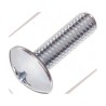 Yahata Neji Cross Truss Steel Chrome Plated Machine Screw 15 mm M5 4979874825704