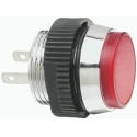 Signal Construct Red LED Panel Mount Indicator 16 mm, Tab Termination, IP67, 24-28V SKCD 16614