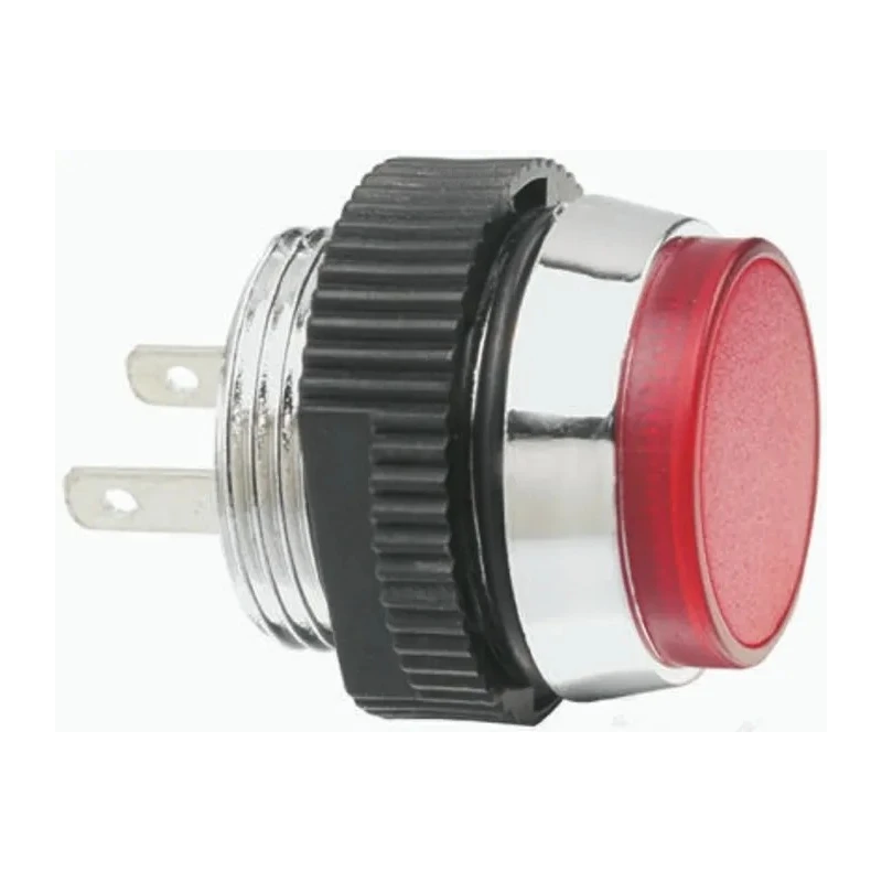 Signal Construct Red LED Panel Mount Indicator 16 mm, Tab Termination, IP67, 24-28V SKCD 16614