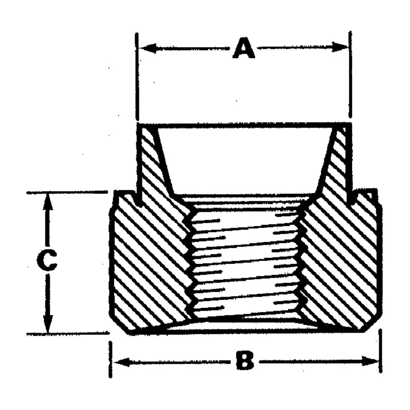 Hank Passivated Zinc Plated Steel M6 Threaded Rivet Bush 12.7 mm Outside Diameter 9.55 mm Fixing Hole Diameter 5.1 505-404